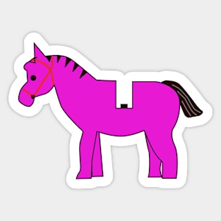 Interpretation of a Minifig Horse Sticker